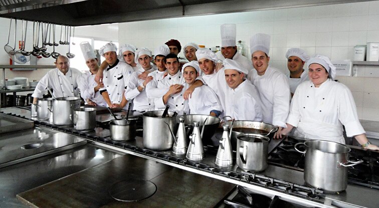 Alumnos de la Escuela Superior de Hostelería de Toledo